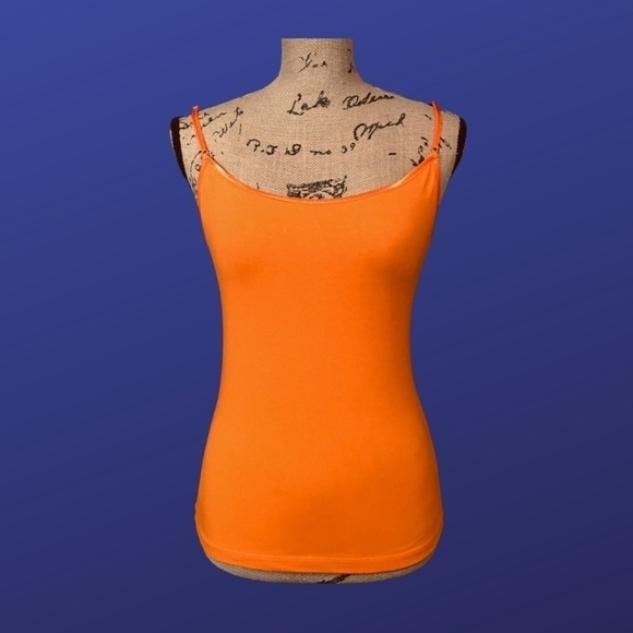 BOZZOLO Basic Cami Camisole Tank Top, BURNT ORANGE, Women's Size Large, NWOT - Picture 1 of 7